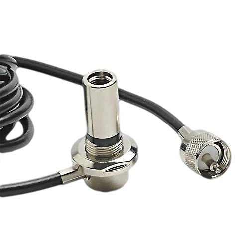 UngSung 3/8”x24T Antenna Stud Mount to PL-259 Connector with 15FT